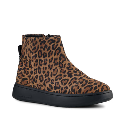 WODEN Abbi Suede Print Boots 327 Leopard