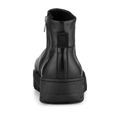 WODEN Abbi Track Leather Boots 020 Black