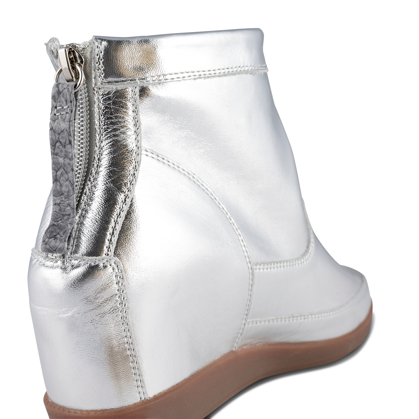 WODEN STB WOMENS Emmy Metallic Boots 039 Silver