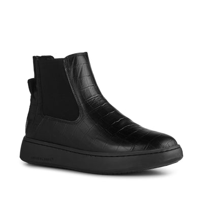 WODEN Hannah Croco Boots 020 Black