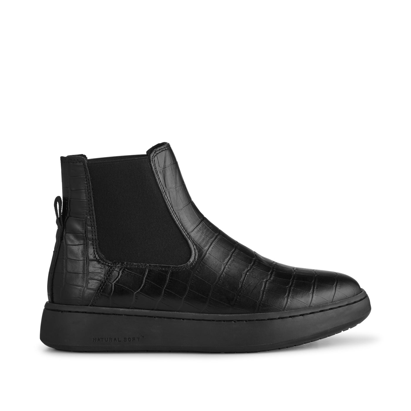 WODEN Hannah Croco Boots 020 Black