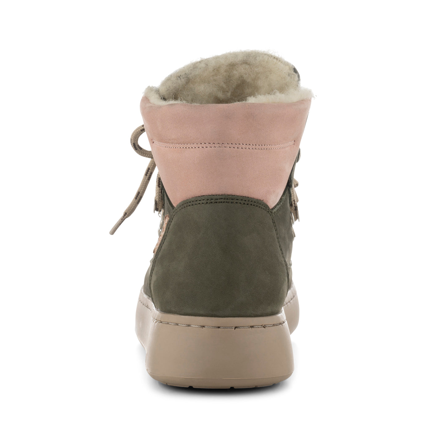 WODEN Iris Nubuck  Boots 790 Green/Rose