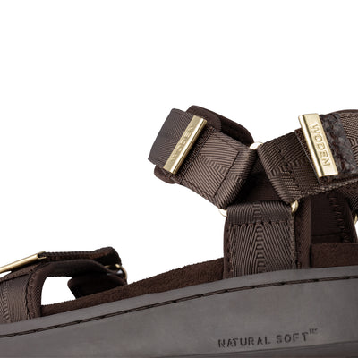 WODEN Line Sandals 063 Chocolate