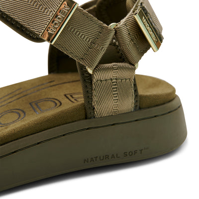 WODEN Line Sandals 295 Dark Olive