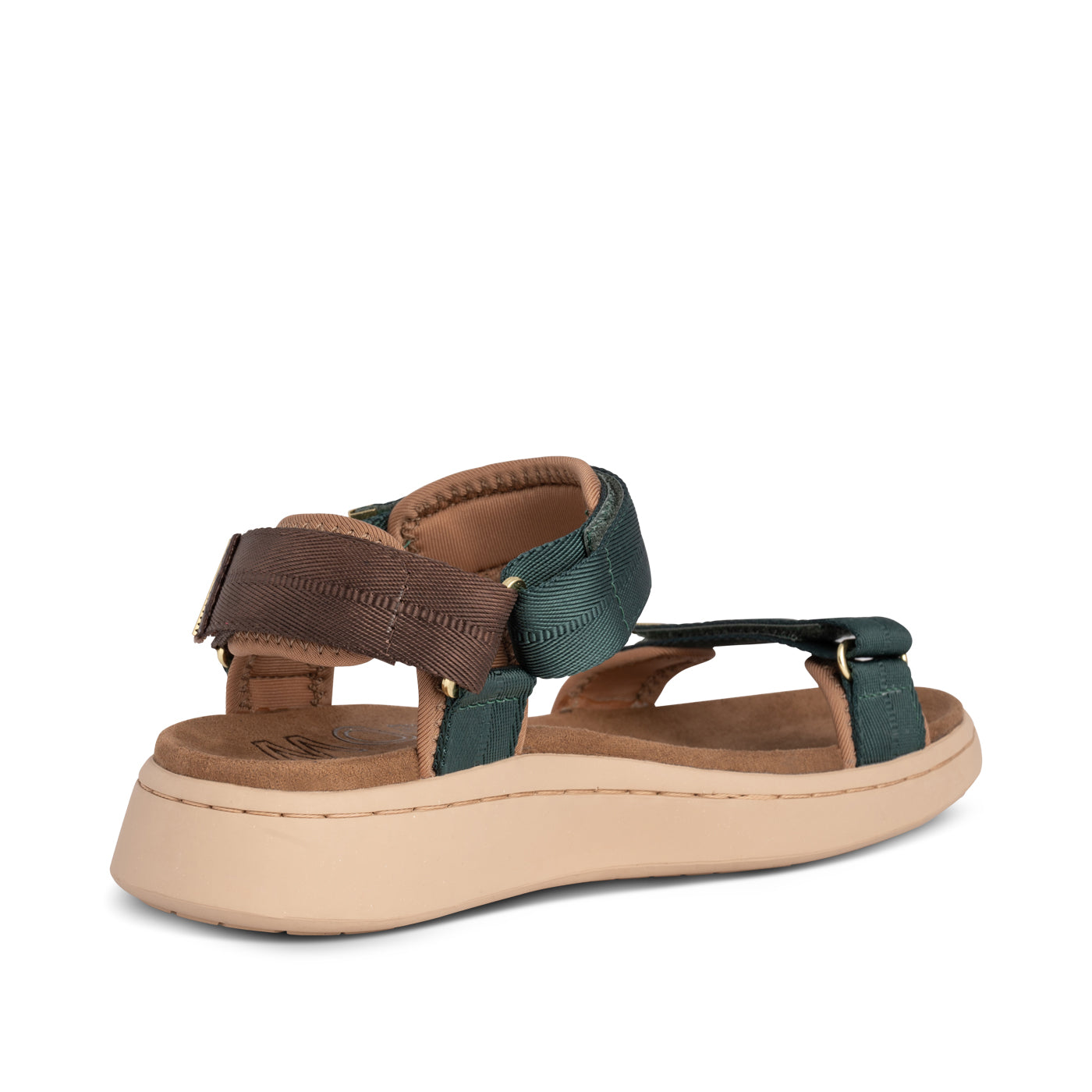 WODEN Line Sandals 524 Deep Forest/Chocolate