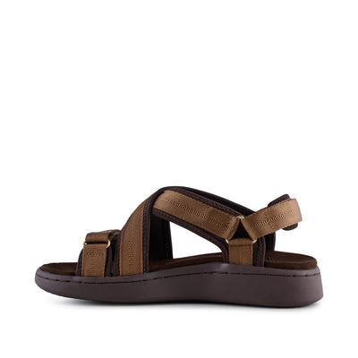 WODEN Line Cross Sandals 069 Latte