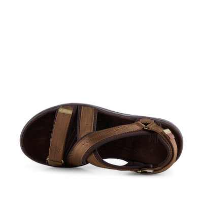 WODEN Line Cross Sandals 069 Latte