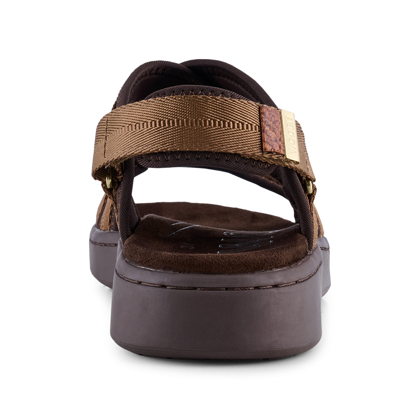 WODEN Line Cross Sandals 069 Latte