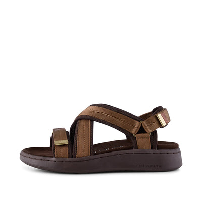 WODEN Line Cross Sandals 069 Latte