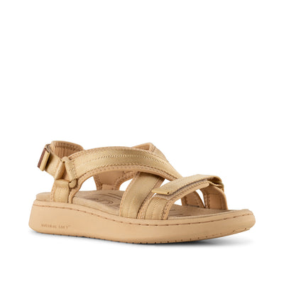 WODEN Line Cross Sandals 705 Beige