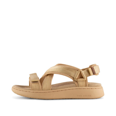 WODEN Line Cross Sandals 705 Beige