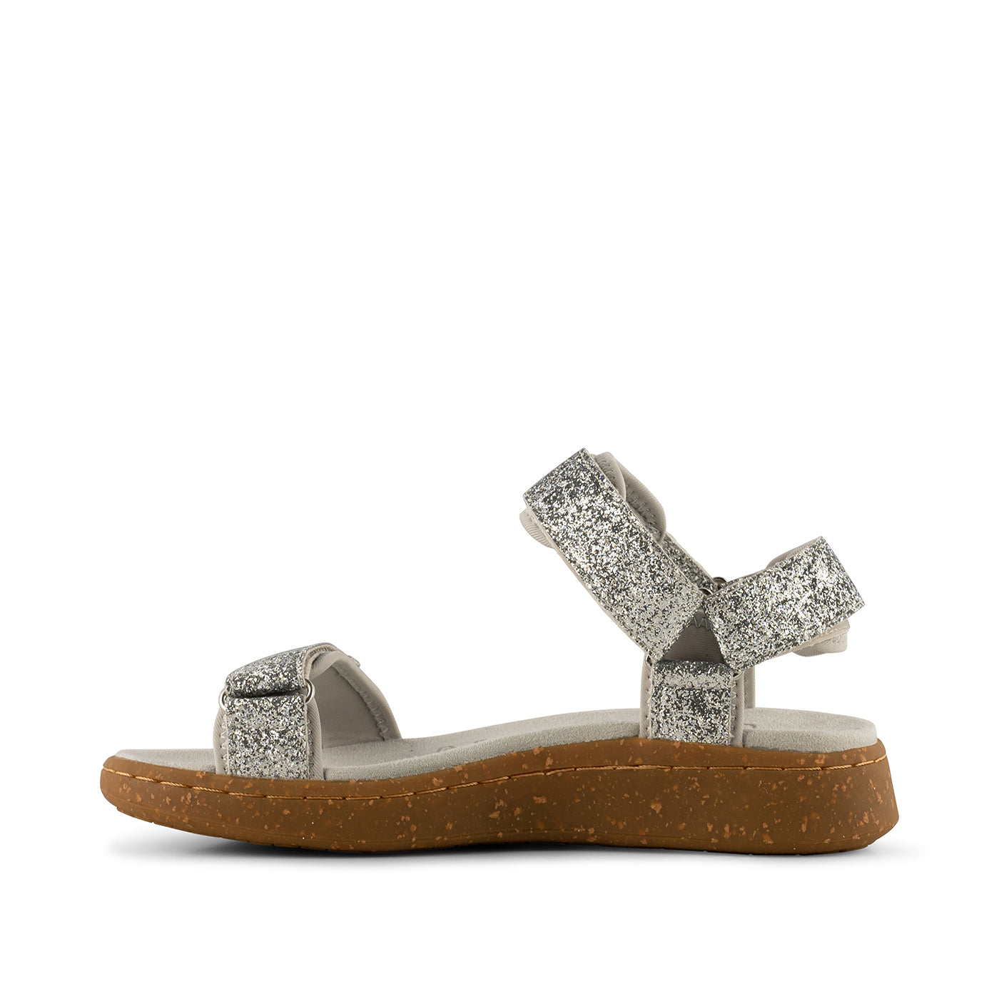 WODEN Line Glitter Sandals 039 Silver