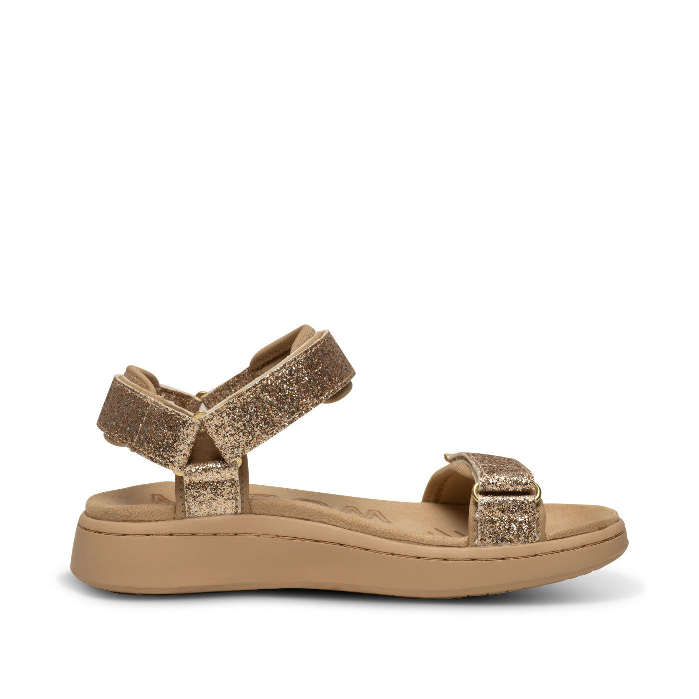 WODEN Line Glitter Sandals 852 Coffee Cream