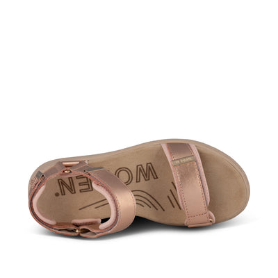 WODEN Line Metallic Sandals 023 Rose