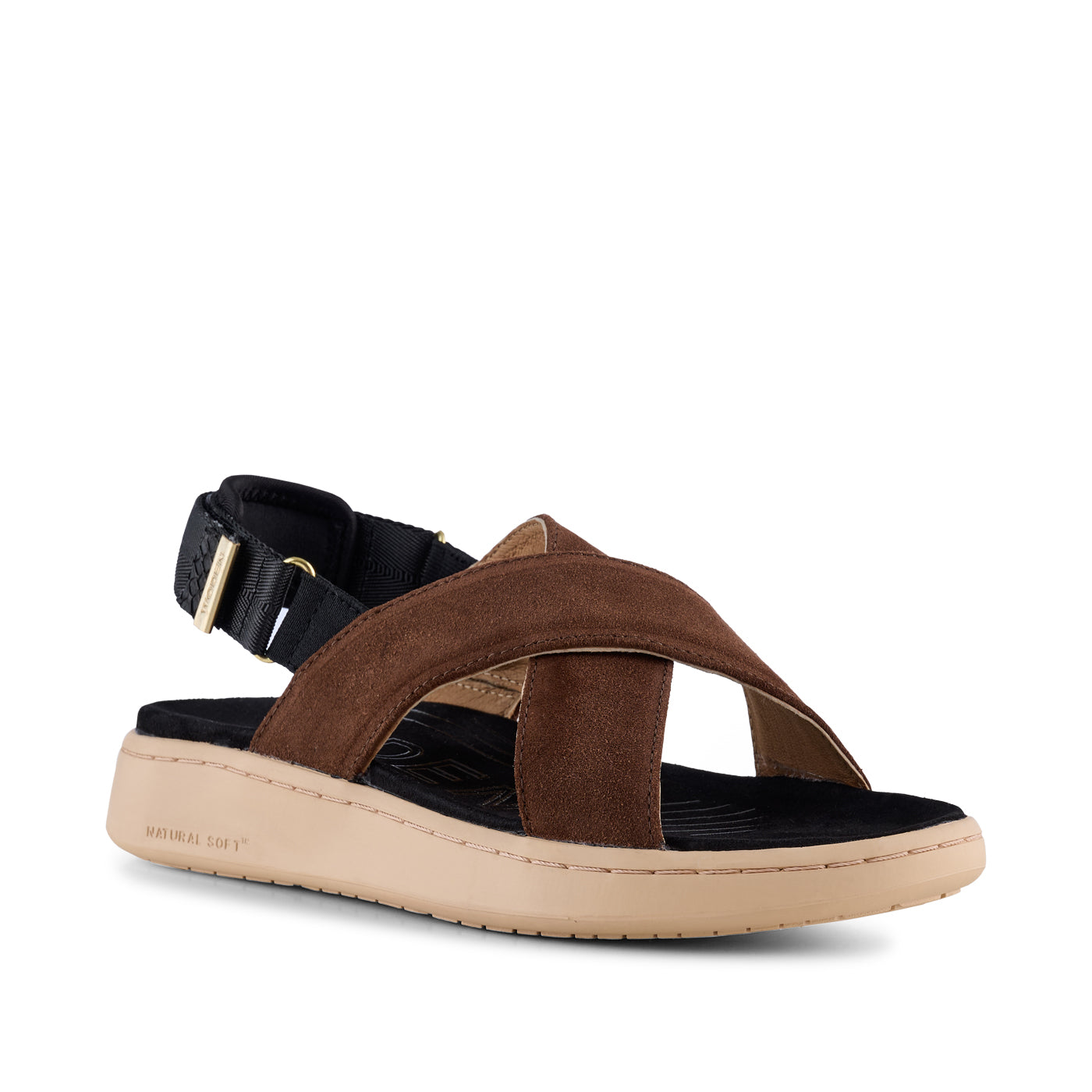 WODEN Luna Suede Sandals 067 Brown