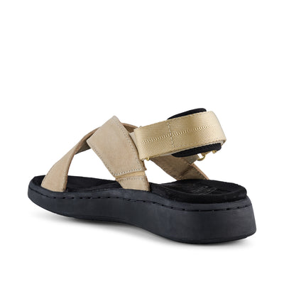 WODEN Luna Suede Sandals 705 Beige