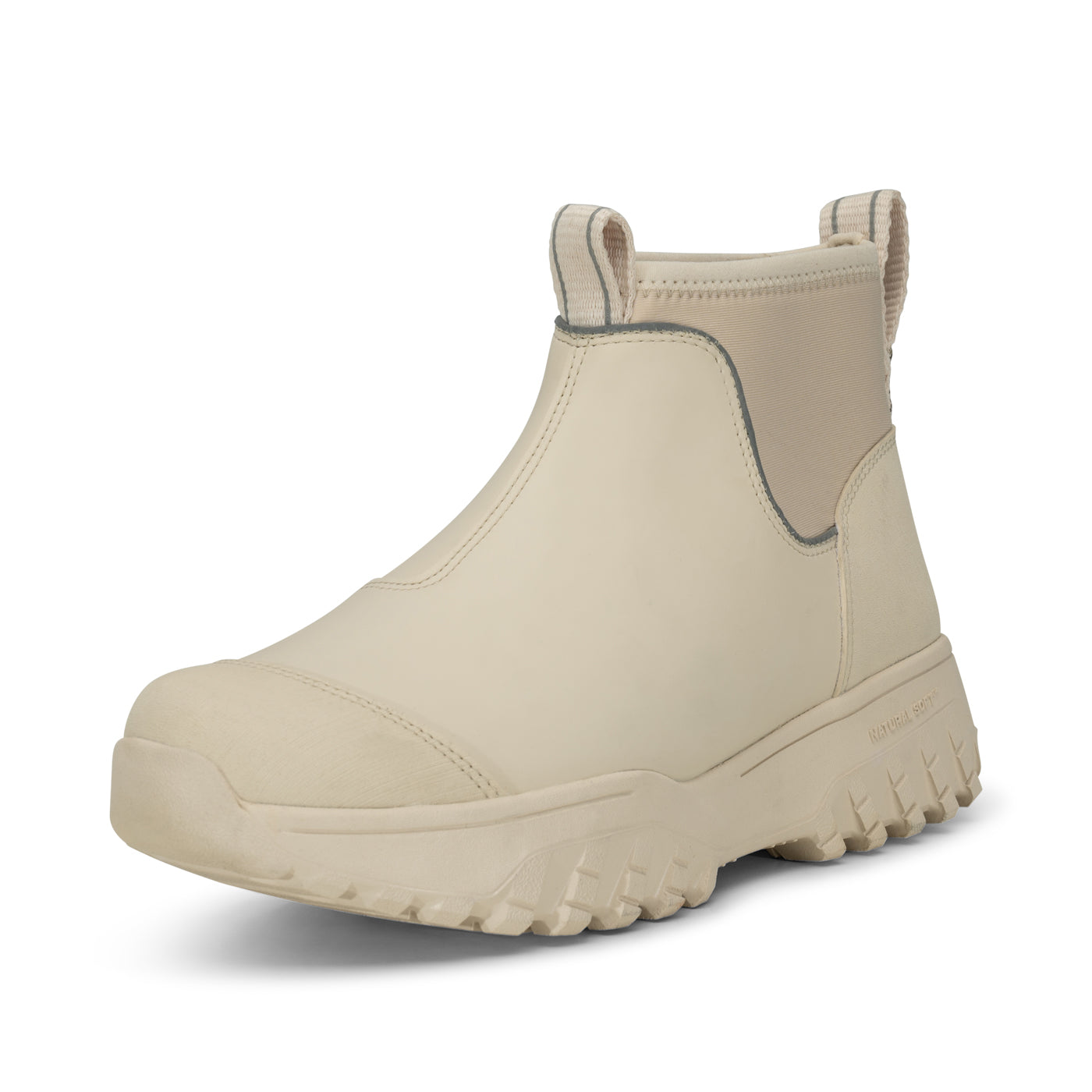 WODEN Magda Low Waterproof Reflective Rubber Boots 813 Ivory