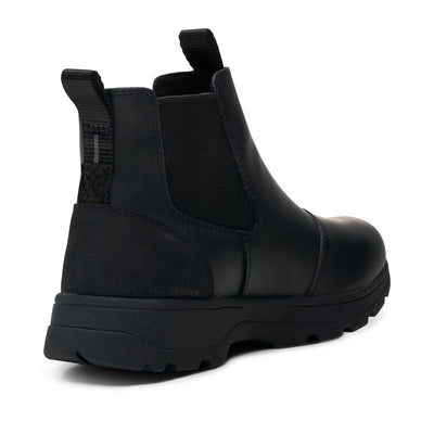 WODEN MENS Marvin Track Waterproof Reflective Rubber Boots 020 Black