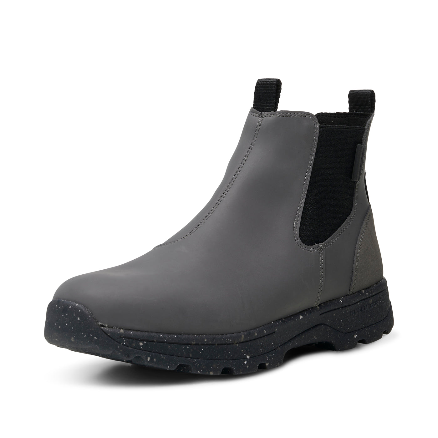 WODEN MENS Marvin Track Waterproof Reflective Rubber Boots 051 Dark Grey