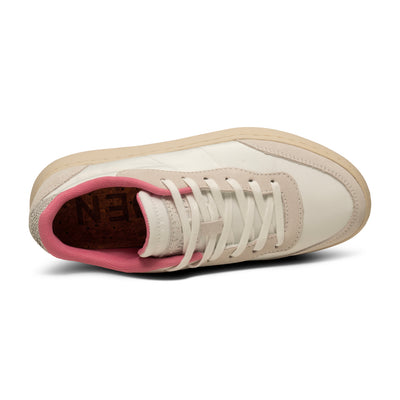 WODEN May Sneakers 133 Ivory/Aurora Pink