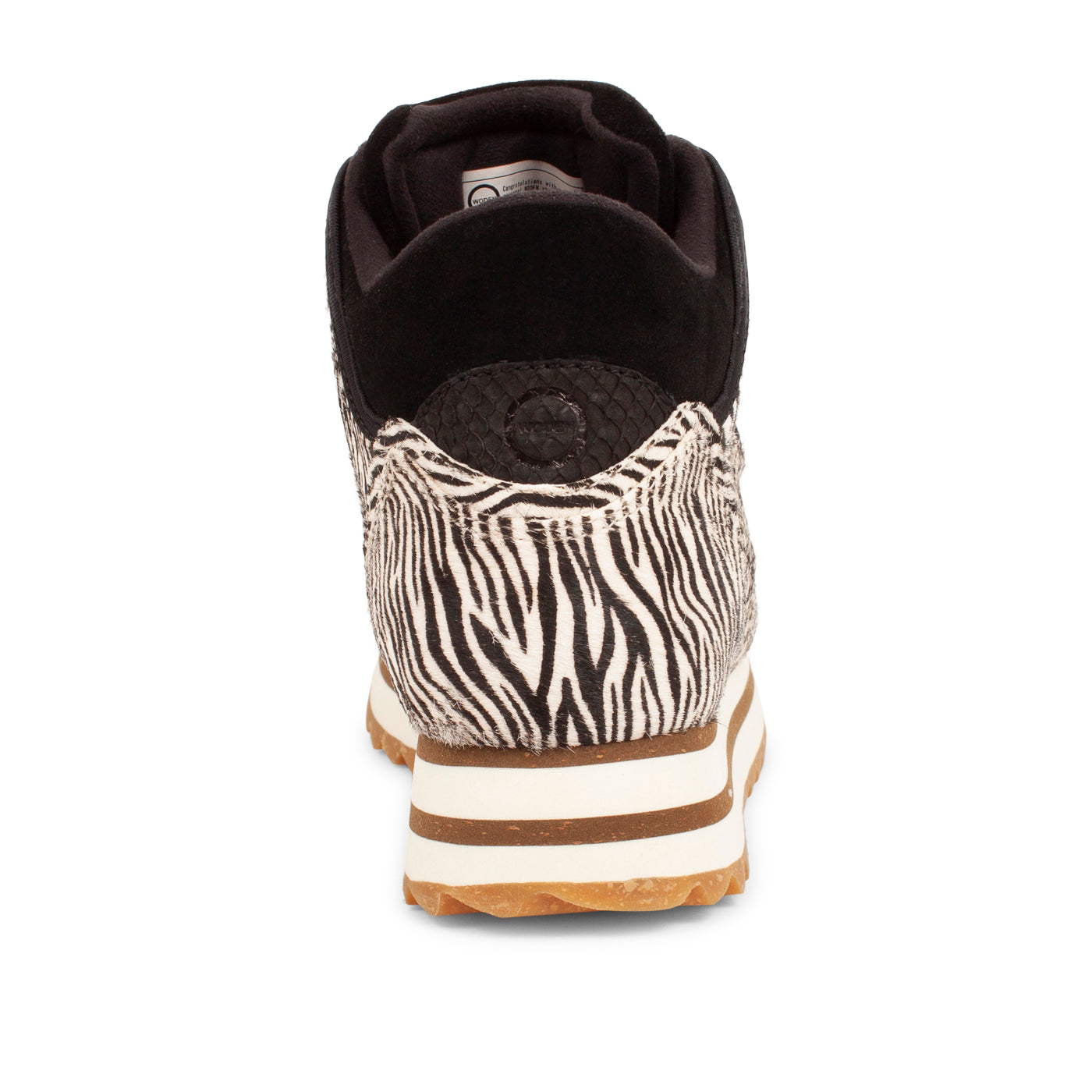 WODEN Mille Animal Plateau Boots 082 Zebra