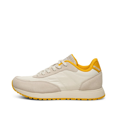 WODEN Nellie Vintage Sneakers 178 Blanc De Blanc/Old Gold