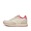 WODEN Nellie Vintage Sneakers 231 Blanc De Blanc/Aurora Pink