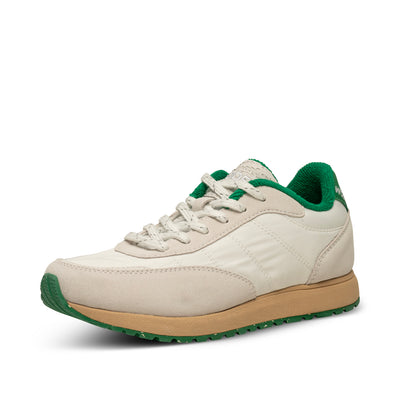 WODEN Nellie Vintage Sneakers 292 Blanc De Blanc/Basil