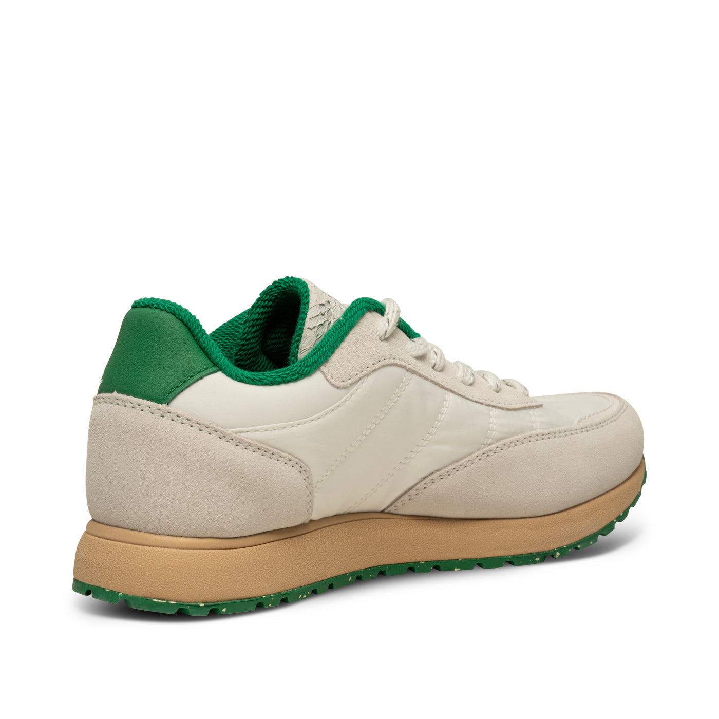 WODEN Nellie Vintage Sneakers 292 Blanc De Blanc/Basil