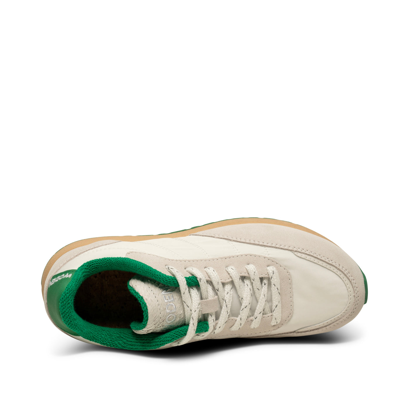 WODEN Nellie Vintage Sneakers 292 Blanc De Blanc/Basil