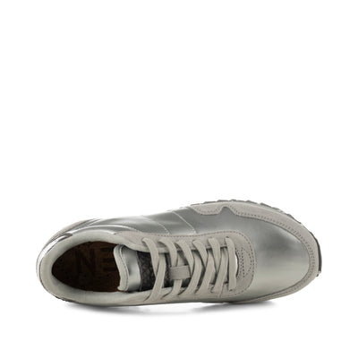 WODEN Nora III Metallic Nylon Sneakers 049 Sea Fog Grey