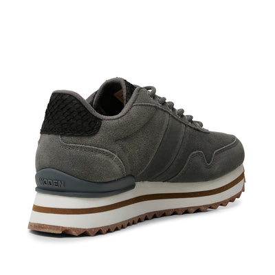 WODEN Nora III Suede Plateau Sneakers 051 Dark Grey