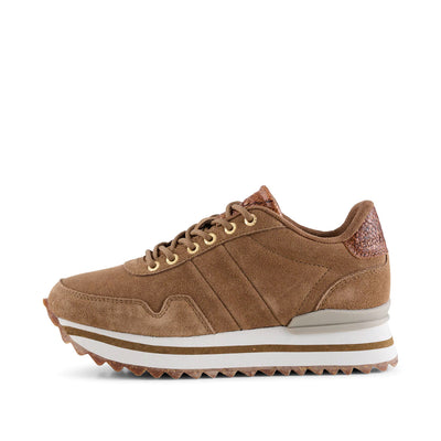 WODEN Nora III Suede Plateau Sneakers 069 Latte