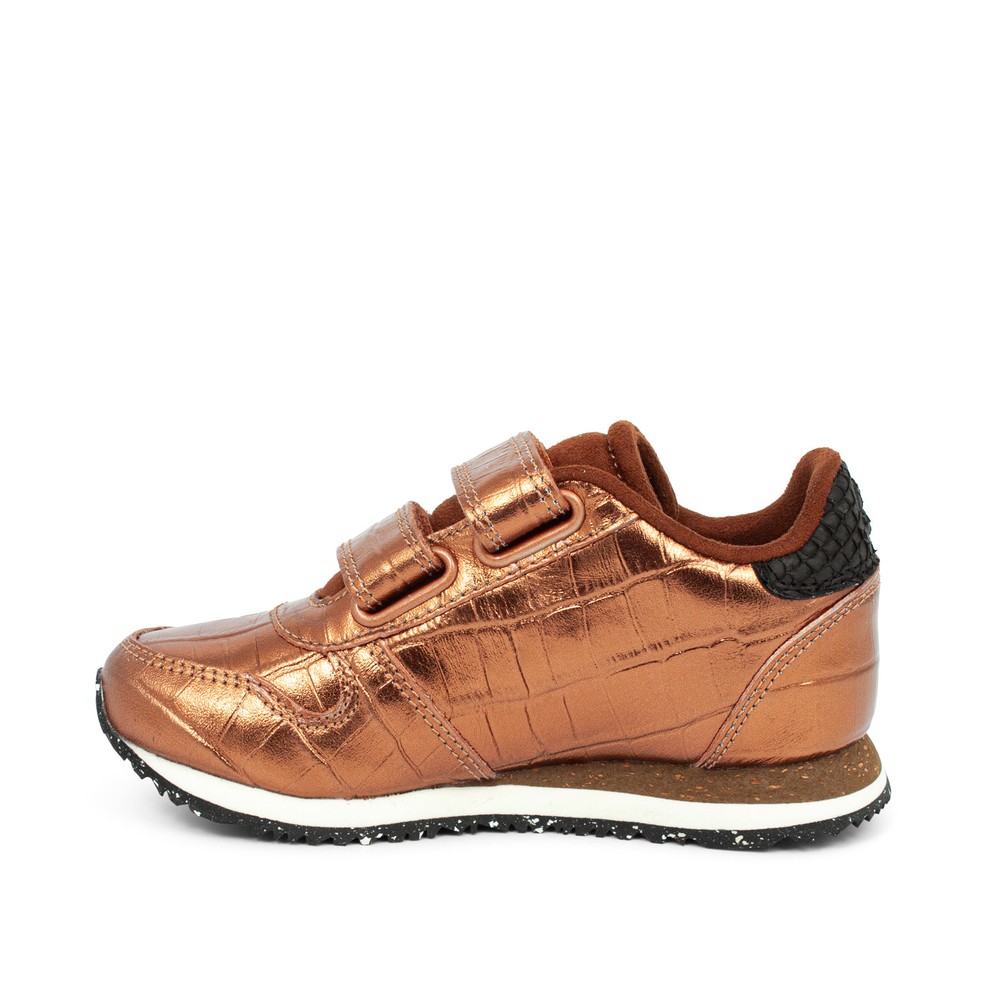 WODEN KIDS Sandra Croco Shiny Sneakers 002 Burnished Copper