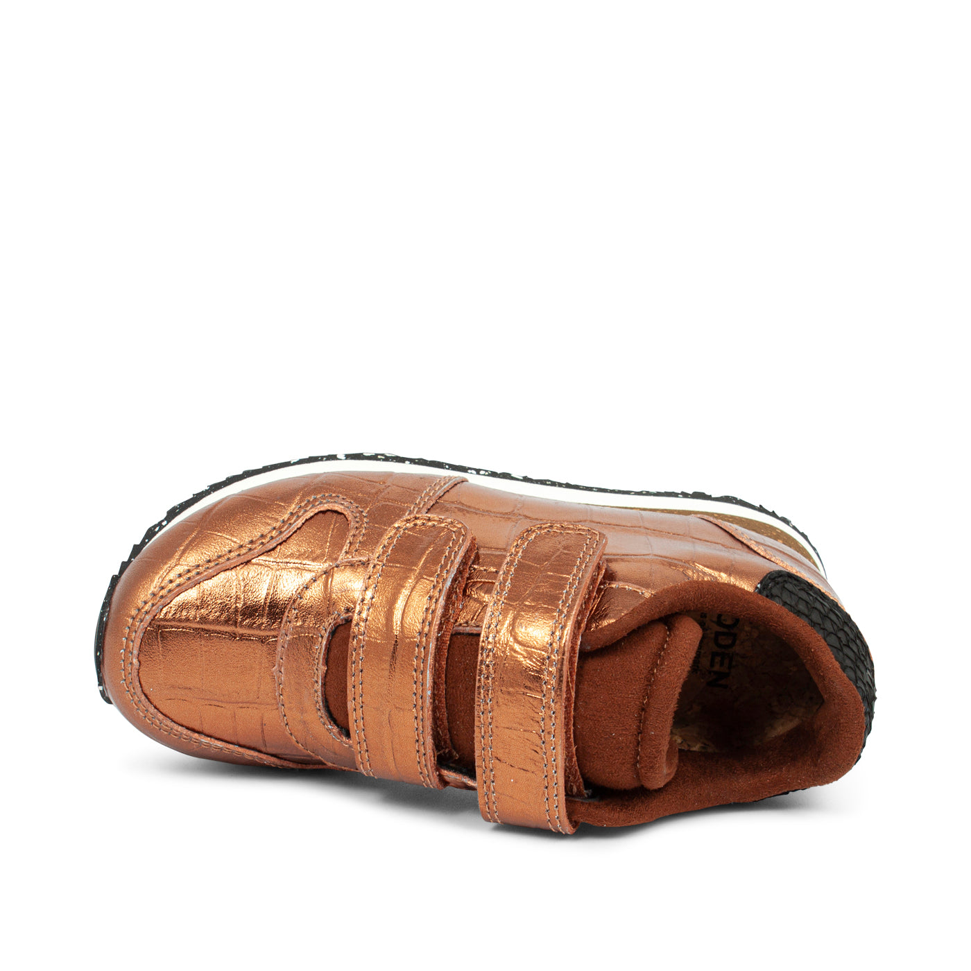 WODEN KIDS Sandra Croco Shiny Sneakers 002 Burnished Copper