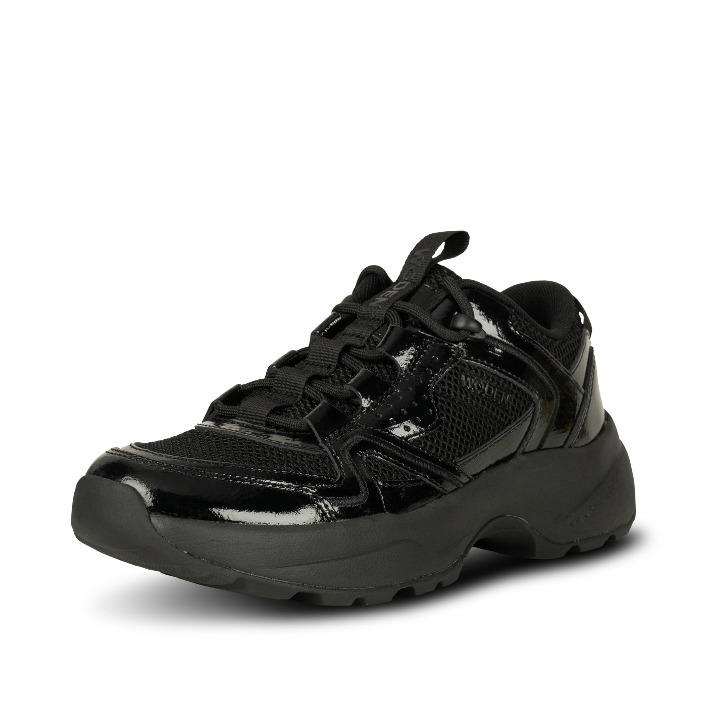 WODEN Sif Patent Sneakers 020 Black