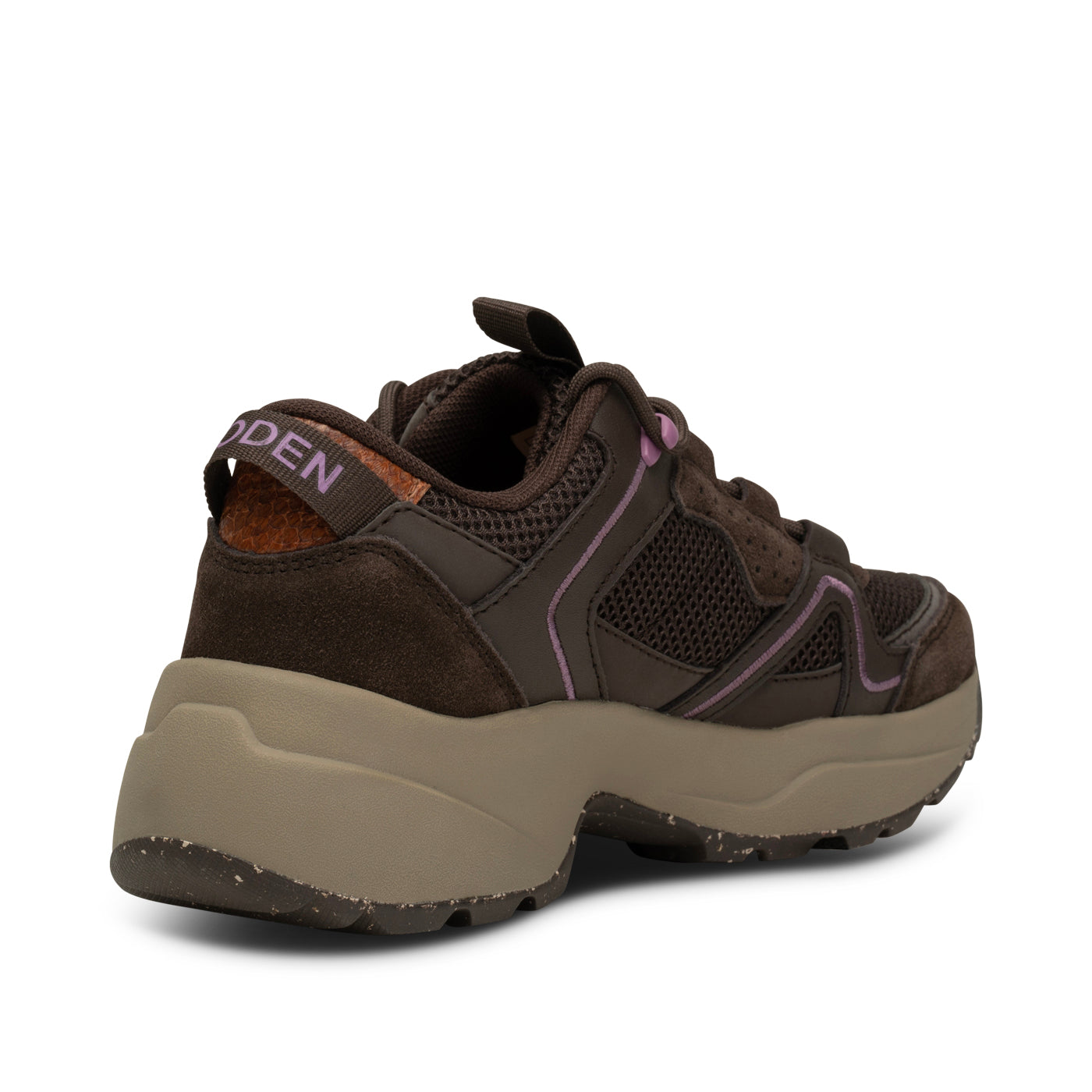 WODEN Sif Reflective Sneakers 063 Chocolate