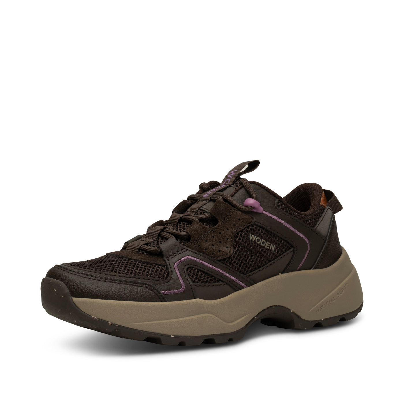 WODEN Sif Reflective Sneakers 063 Chocolate