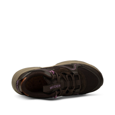 WODEN Sif Reflective Sneakers 063 Chocolate