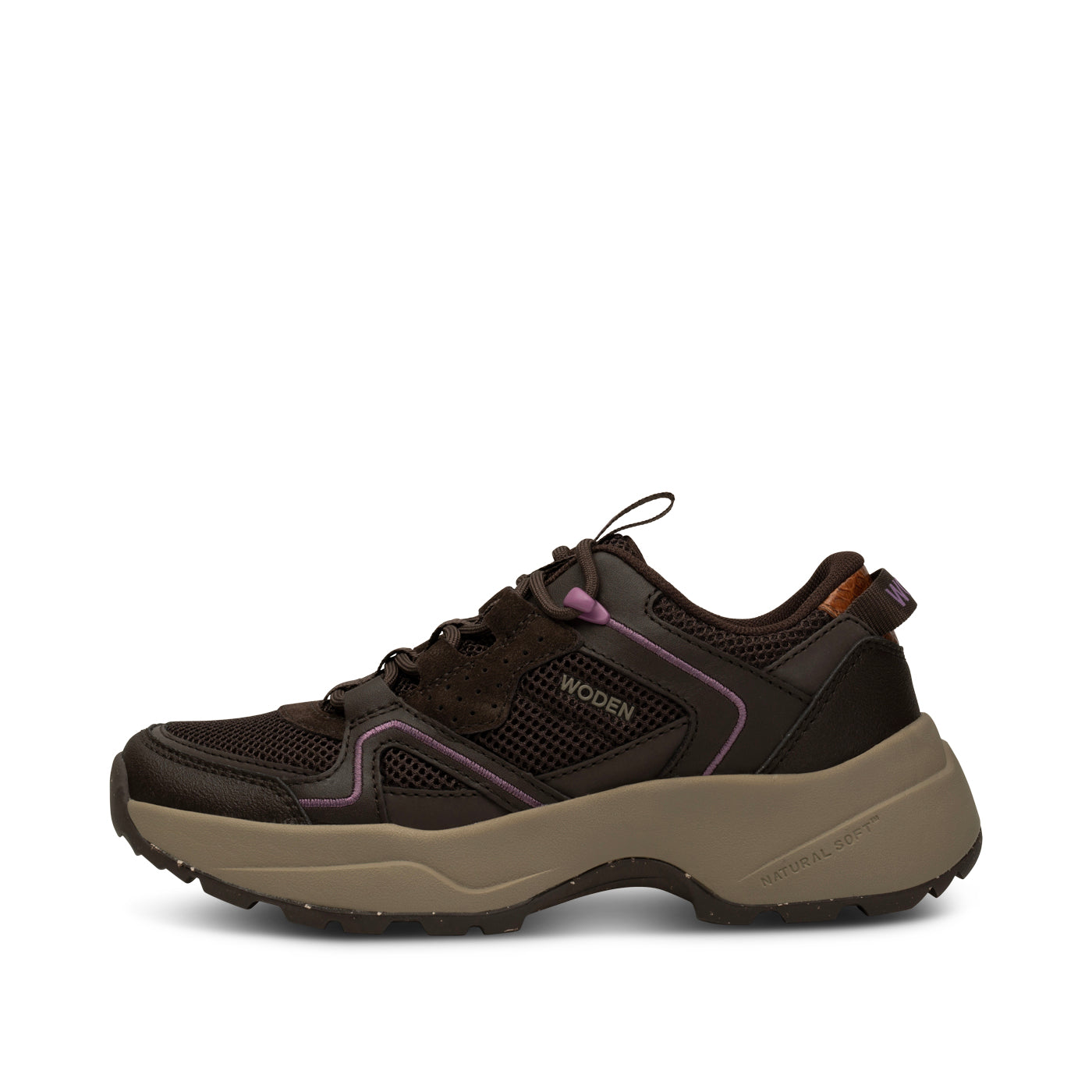 WODEN Sif Reflective Sneakers 063 Chocolate