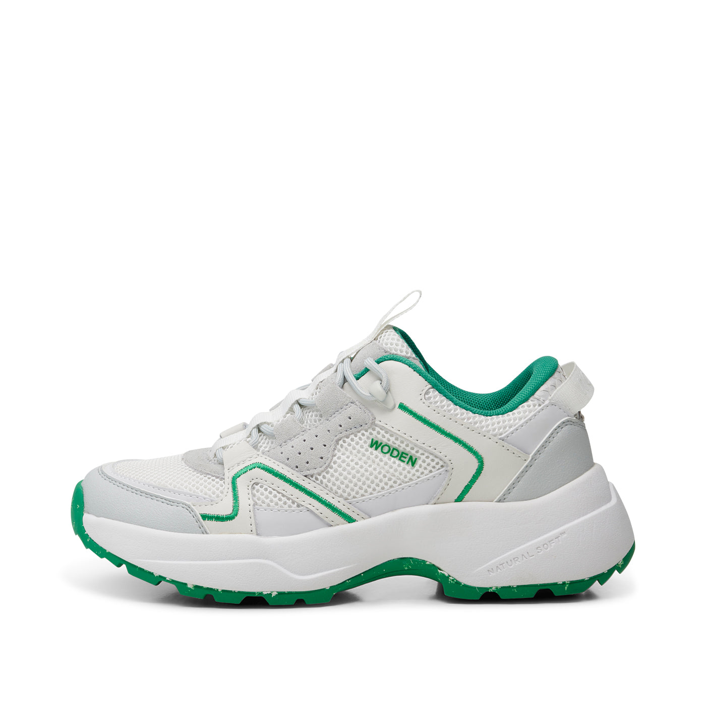 WODEN Sif Reflective Sneakers 879 White/Basil