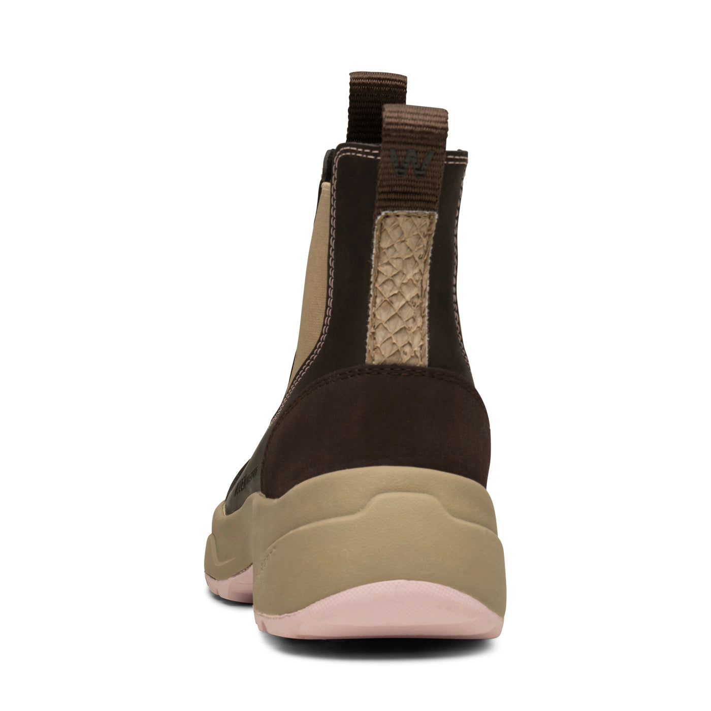 WODEN Siri Waterproof Rubber Boots 1000 Chocolate/Light Lilac