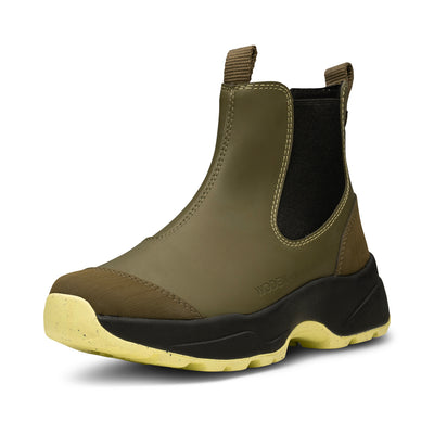 WODEN Siri Waterproof Rubber Boots 1001 Dark Olive/Pale Lime