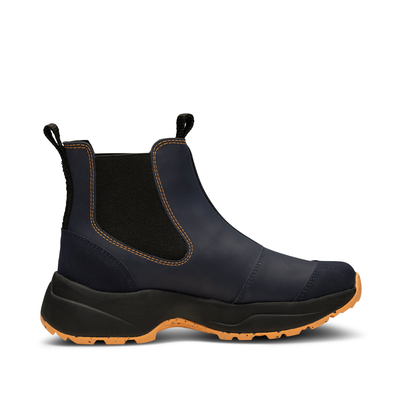 WODEN Siri Waterproof Rubber Boots 1002 Dark Navy/Papaya