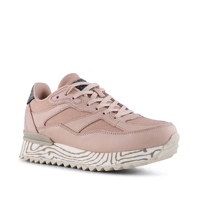 WODEN Sophie Organic Marble Sneakers 800 Dry Rose