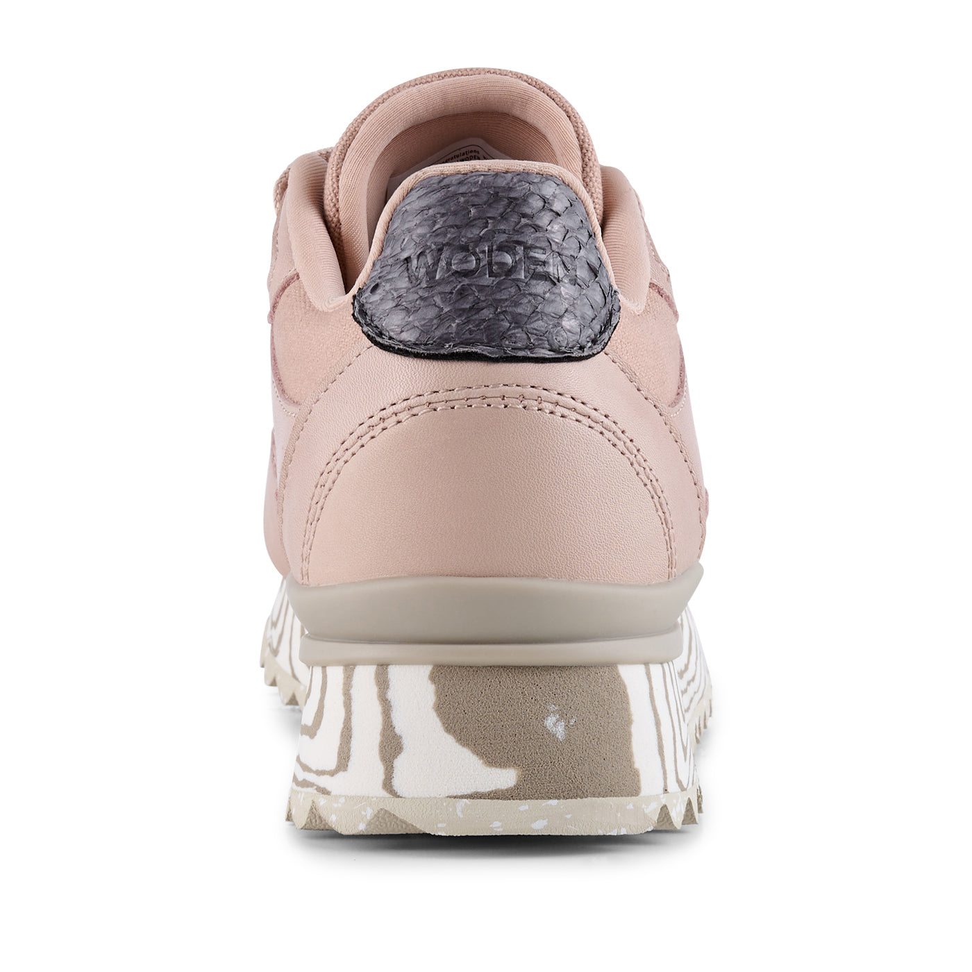 WODEN Sophie Organic Marble Sneakers 800 Dry Rose