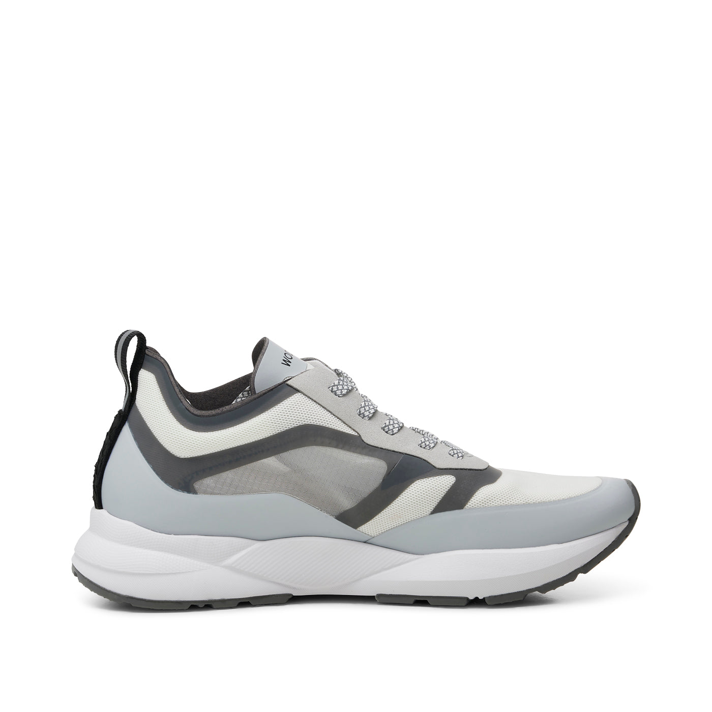 WODEN Stelle Transparent Sneakers 049 Sea Fog Grey