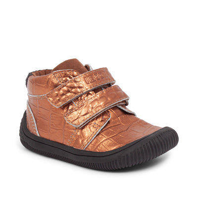 WODEN KIDS Tristan Croco Shiny Prewalker 002 Burnished Copper