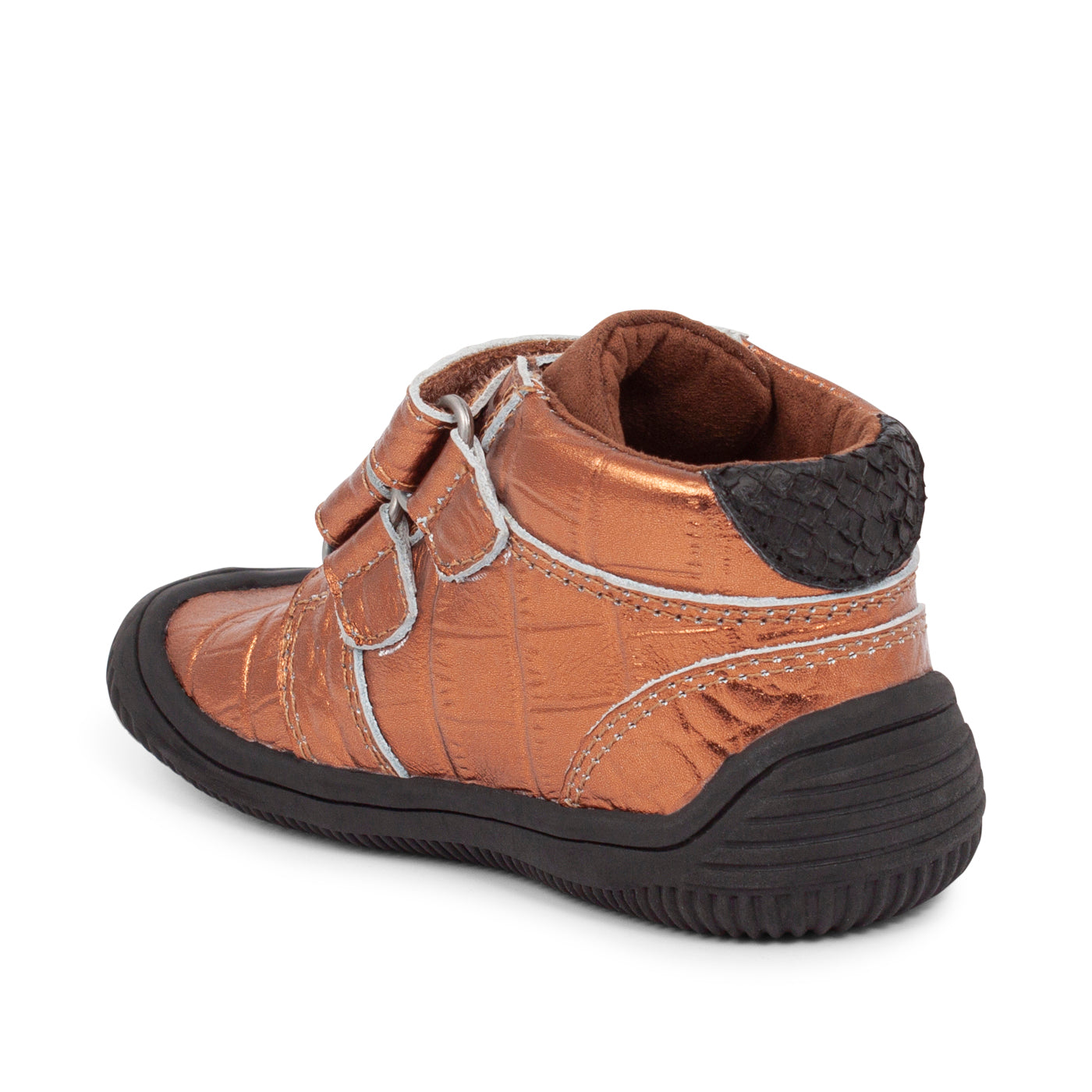 WODEN KIDS Tristan Croco Shiny Prewalker 002 Burnished Copper