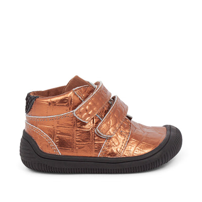 WODEN KIDS Tristan Croco Shiny Prewalker 002 Burnished Copper